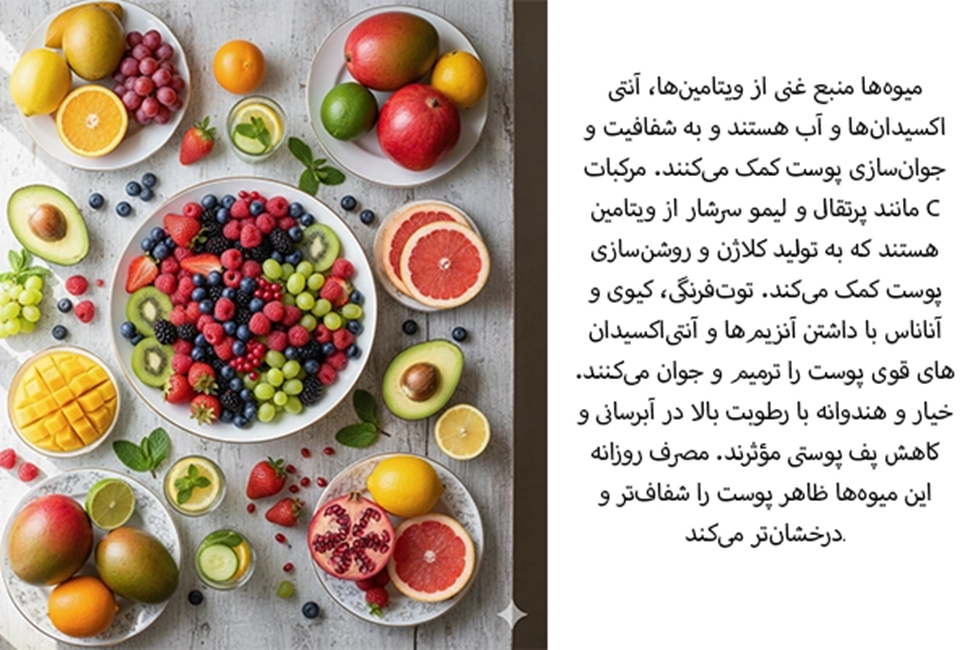 میوه‌های مفید برای پوست