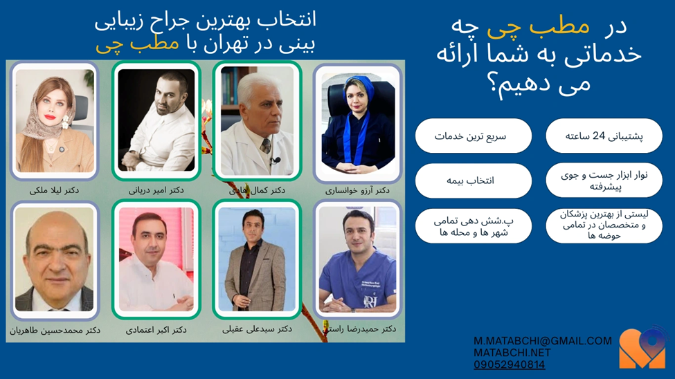 لیست بهترین پزشکان جراحی بینی در تهران 