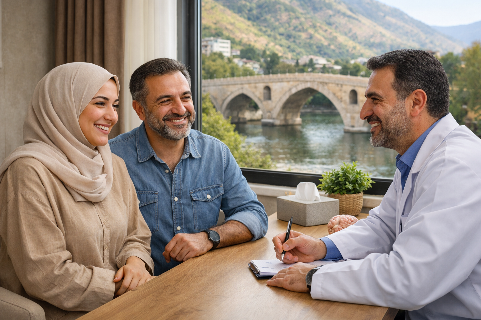 تصویری مفهومی از ویزیت بیمار توسط روانپزشک در خرم‌آباد